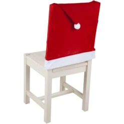 Stuhlhussen - Nikolausmütze - Ca. 60 X 50 Cm - 4 Stück