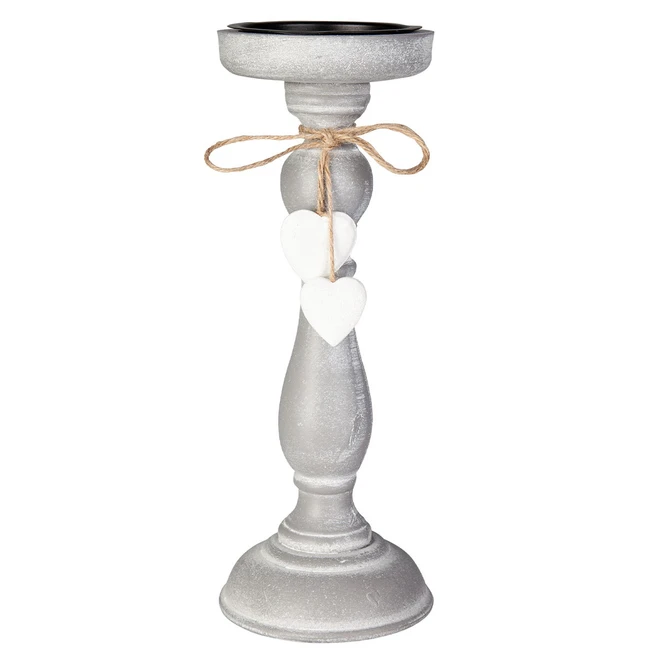 Kerzenständer - Aus Holz - Ca. 9,5 X 9, 5x 27,5 Cm 1 Kerzenständer - Aus Holz - Ca. 9,5 X 9, 5x 27,5 Cm