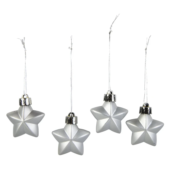 Dekohänger - Sterne - Ø = Ca. 4 Cm - 8 Stück 1 Dekohänger - Sterne - Ø = Ca. 4 Cm - 8 Stück
