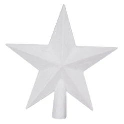 Christbaumspitze Stern - Weiß - Ca. 19,5 Cm