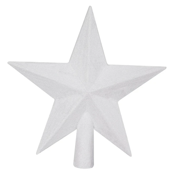 Christbaumspitze Stern - Weiß - Ca. 19,5 Cm 1 Christbaumspitze Stern - Weiß - Ca. 19,5 Cm
