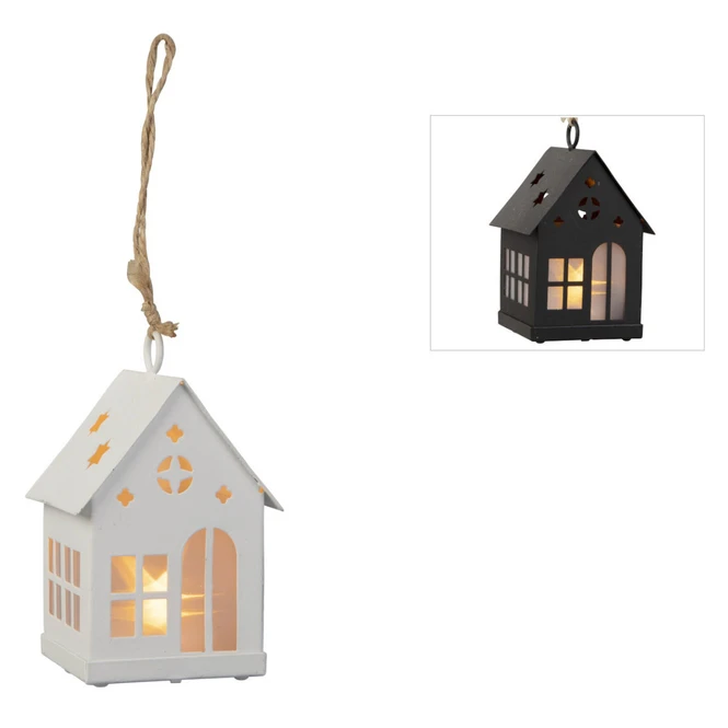 LED-Dekohänger - Haus - Ca. 6 X 6 X 10 Cm - 1 Stück 1 LED-Dekohänger - Haus - Ca. 6 X 6 X 10 Cm - 1 Stück