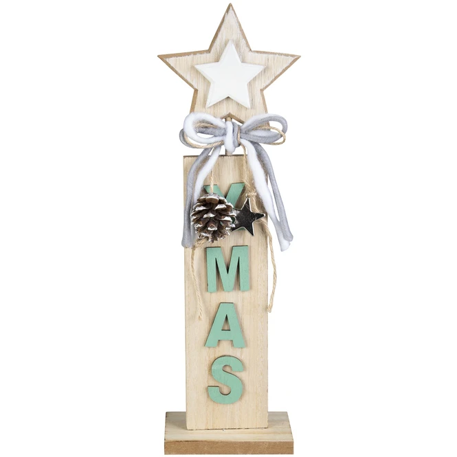 Standdeko - Stern - Aus Holz - 15 X 9 X 48 Cm 1 Standdeko - Stern - Aus Holz - 15 X 9 X 48 Cm