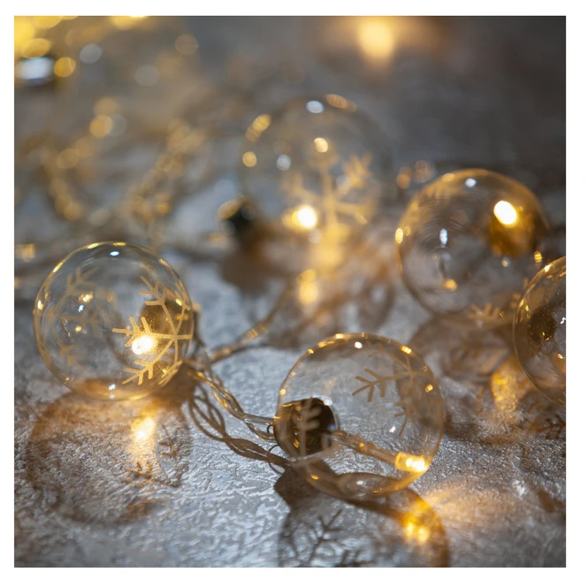 20er LED-Lichterkette - Schneeflocken - 7 M 3 20er LED-Lichterkette - Schneeflocken - 7 M – Bild 3