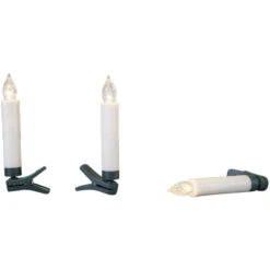 LED-Kerzen - 1,5 X 10,5 Cm - 10 Stück 6 LED-Kerzen - 1,5 X 10,5 Cm - 10 Stück -Rofu 211569 2