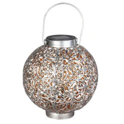 LED-Solarlaterne - Ca. 20,5 X 20,5 X 32,5 Cm - 1 Stück 7 LED-Solarlaterne - Ca. 20,5 X 20,5 X 32,5 Cm - 1 Stück -Rofu 214176 2 neu