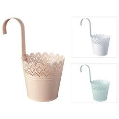 Pflanztopf Zum Hängen - Spitze - 14 X 10 X 12,5 Cm - Verschiedene Farben 9 Pflanztopf Zum Hängen - Spitze - 14 X 10 X 12,5 Cm - Verschiedene Farben -Rofu 214292 214294 0