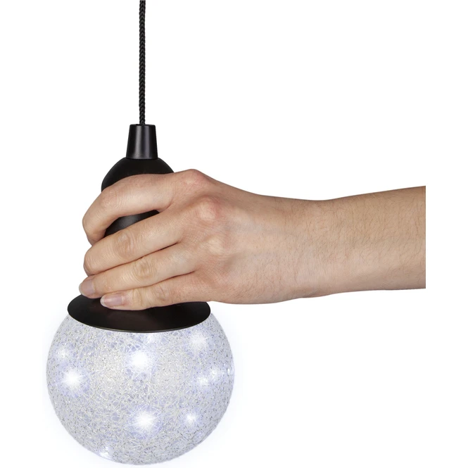 LED-Kugel - Ø = Ca. 10 Cm - Silber 1 LED-Kugel - Ø = Ca. 10 Cm - Silber