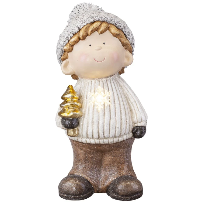 Winterkind - Aus Magnesia - Ca. 20 X 17,5 X 40 Cm - 1 Stück 1 Winterkind - Aus Magnesia - Ca. 20 X 17,5 X 40 Cm - 1 Stück