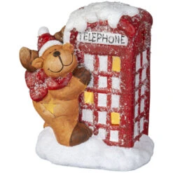 LED-Rentier - Aus Keramik - Ca. 11 X 9 X 14,5 Cm