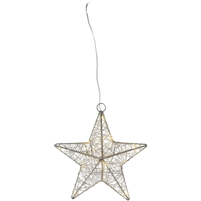 10er LED-Stern - Silber - Verschiedene Größen 1 10er LED-Stern - Silber - Verschiedene Größen