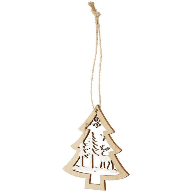 Dekohänger - Weihnachten - Aus Holz - Ca. 7 Cm - 9 Stück 1 Dekohänger - Weihnachten - Aus Holz - Ca. 7 Cm - 9 Stück