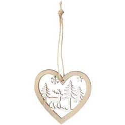 Dekohänger - Weihnachten - Aus Holz - Ca. 7 Cm - 9 Stück 7 Dekohänger - Weihnachten - Aus Holz - Ca. 7 Cm - 9 Stück -Rofu 218985 3