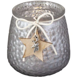 Teelichtglas - Stern - Ca. 9,5 X 9,5 X 10 Cm - 1 Stück -Rofu 219003 1