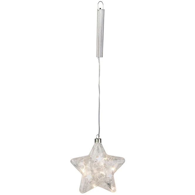 LED-Stern - Aus Glas - Ca. 14 X 5 X 15 Cm 1 LED-Stern - Aus Glas - Ca. 14 X 5 X 15 Cm