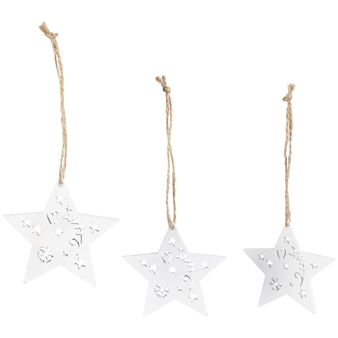 Dekohänger - Sterne - Aus Holz - Ø = Ca. 5 Cm - 15 Stück 5 Dekohänger - Sterne - Aus Holz - Ø = Ca. 5 Cm - 15 Stück – Bild 5