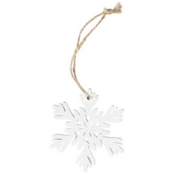 Dekohänger - Schneeflocken - Aus Holz - Ø = Ca. 6 Cm - 15 Stück 8 Dekohänger - Schneeflocken - Aus Holz - Ø = Ca. 6 Cm - 15 Stück -Rofu 219184 2