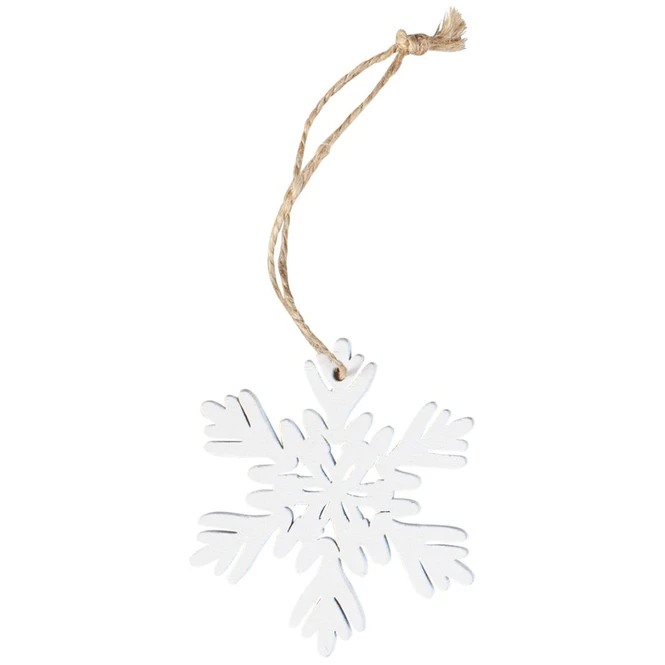 Dekohänger - Schneeflocken - Aus Holz - Ø = Ca. 6 Cm - 15 Stück 4 Dekohänger - Schneeflocken - Aus Holz - Ø = Ca. 6 Cm - 15 Stück – Bild 4