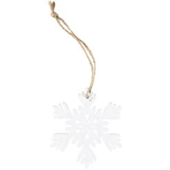 Dekohänger - Schneeflocken - Aus Holz - Ø = Ca. 6 Cm - 15 Stück 9 Dekohänger - Schneeflocken - Aus Holz - Ø = Ca. 6 Cm - 15 Stück -Rofu 219184 3