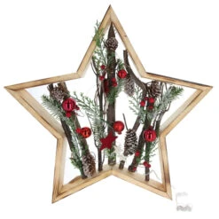 Sternsilhouette Mit LED - Ca. 42 Cm