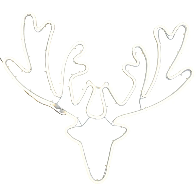 LED-Rentierkopf - 65 X 55 Cm 2 LED-Rentierkopf - 65 X 55 Cm – Bild 2