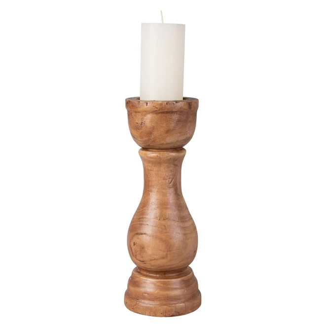 Kerzenständer - Aus Holz - Ca. 13 X 34 Cm 1 Kerzenständer - Aus Holz - Ca. 13 X 34 Cm