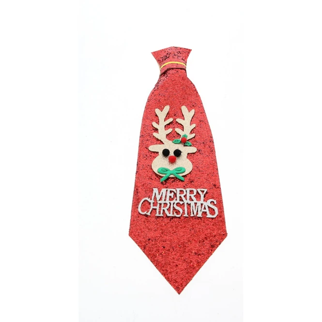 Krawatte Mit Rentier - Ca. 41 X 12 Cm 1 Krawatte Mit Rentier - Ca. 41 X 12 Cm