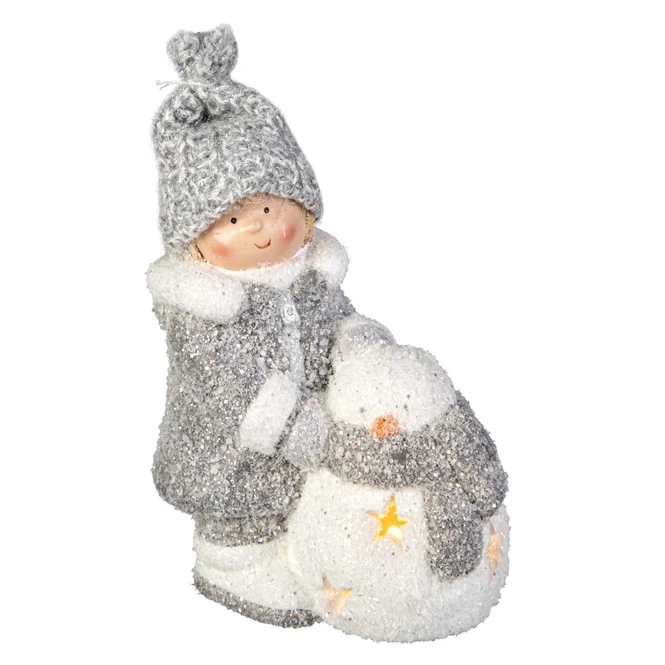 Winterkind - Aus Terrakotta - Ca. 11 X 6,5 X 16 Cm - 1 Stück 1 Winterkind - Aus Terrakotta - Ca. 11 X 6,5 X 16 Cm - 1 Stück