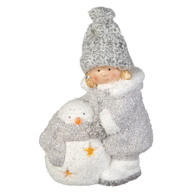 Winterkind - Aus Terrakotta - Ca. 11 X 6,5 X 16 Cm - 1 Stück 2 Winterkind - Aus Terrakotta - Ca. 11 X 6,5 X 16 Cm - 1 Stück – Bild 2