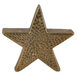 Standdeko - Stern - Aus Keramik - Ca. 14 X 3,5 X 13 Cm