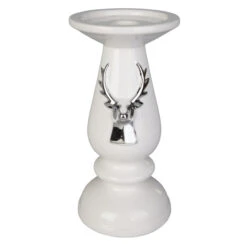 Kerzenständer - Hirsch - Aus Dolomit - Ca. 12 X 11 X 23,5 Cm