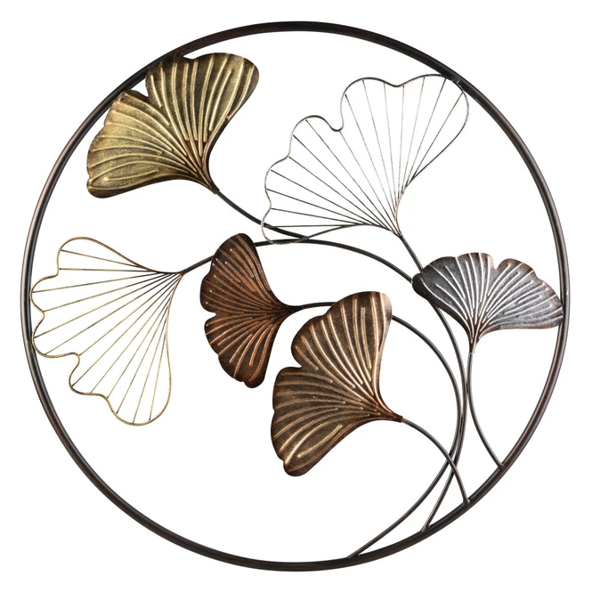 Wanddeko - Gingkoblätter - Ø = Ca. 71 Cm 1 Wanddeko - Gingkoblätter - Ø = Ca. 71 Cm