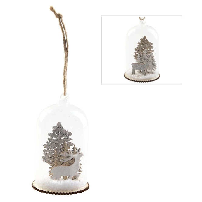 Dekohänger - Glocke - Aus Glas - Ca. 6,5 X 6,5 X 10,5 Cm - 1 Stück 2 Dekohänger - Glocke - Aus Glas - Ca. 6,5 X 6,5 X 10,5 Cm - 1 Stück – Bild 2