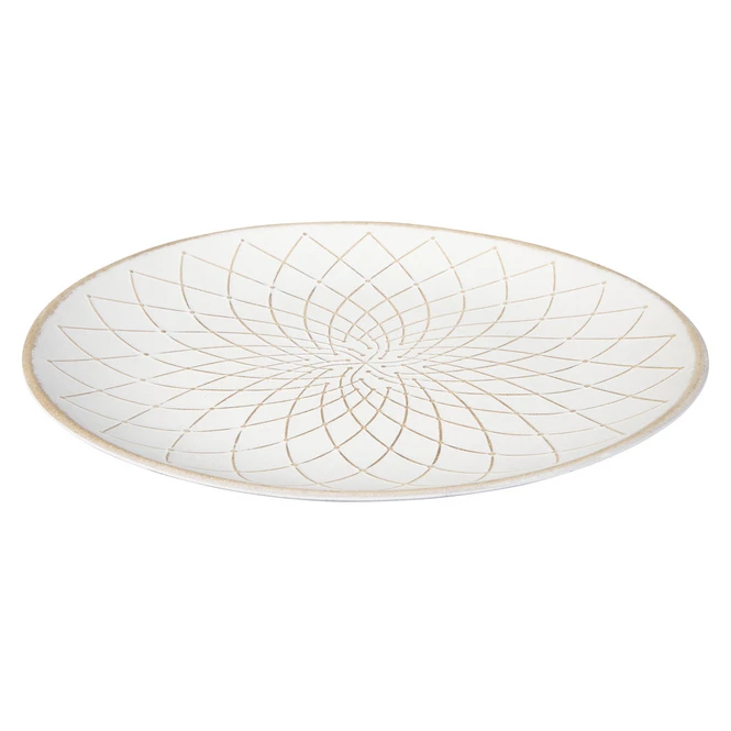 Dekoteller - Aus Holz - Ø = Ca. 40 2 Dekoteller - Aus Holz - Ø = Ca. 40 – Bild 2