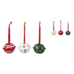 Deko-Glöckchen - Ø = Ca. 4 Cm - 6 Stück - 1 Set 6 Deko-Glöckchen - Ø = Ca. 4 Cm - 6 Stück - 1 Set -Rofu 229651 1