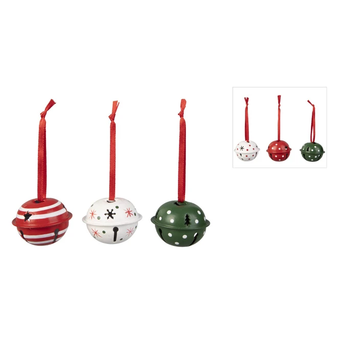 Deko-Glöckchen - Ø = Ca. 4 Cm - 6 Stück - 1 Set 3 Deko-Glöckchen - Ø = Ca. 4 Cm - 6 Stück - 1 Set – Bild 3