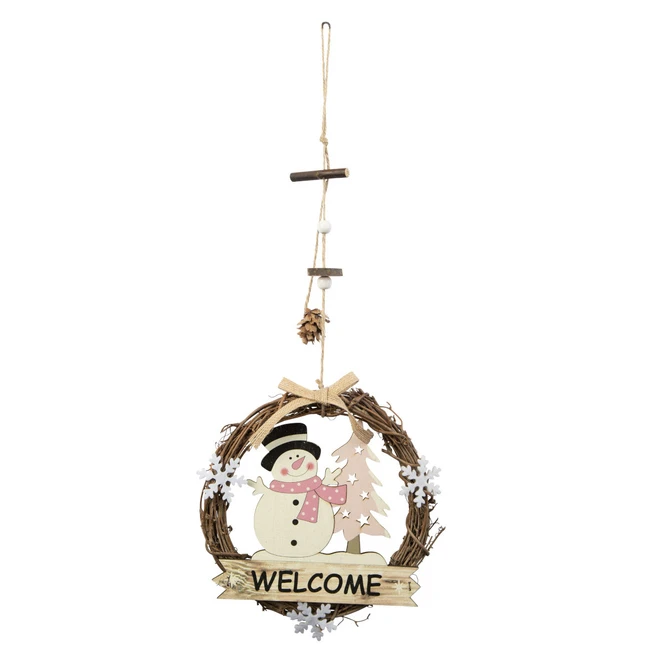 Dekohänger - Kranz - Aus Rattan - Ca. 18 X 3 X 55 Cm 1 Dekohänger - Kranz - Aus Rattan - Ca. 18 X 3 X 55 Cm