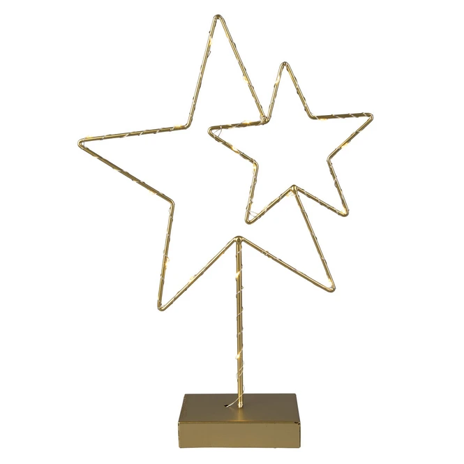 LED-Standdeko - Sterne - Ca. 25,5 X 6,5 X 36,5 Cm 2 LED-Standdeko - Sterne - Ca. 25,5 X 6,5 X 36,5 Cm – Bild 2