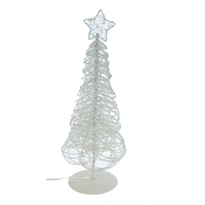 Baum Weiß Mit LED - Ca. 30 Cm 1 Baum Weiß Mit LED - Ca. 30 Cm