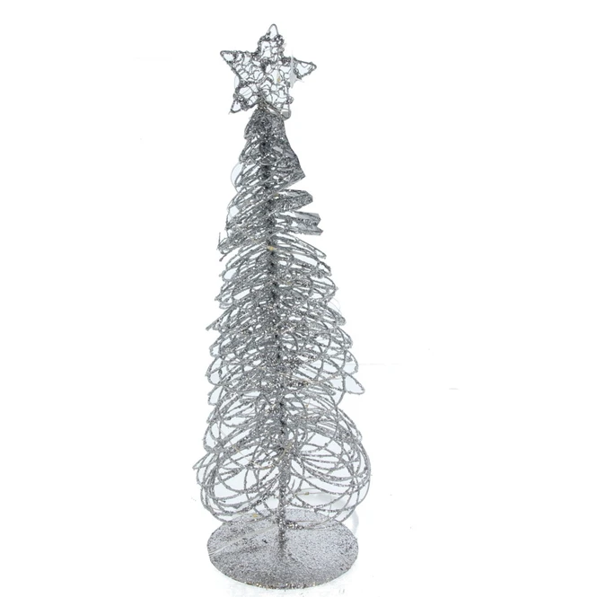Baum Silber Mit LED - Ca. 30 Cm 1 Baum Silber Mit LED - Ca. 30 Cm