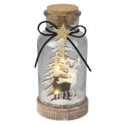 LED-Flasche - Aus Glas - Ca. 8,5 X 18 Cm