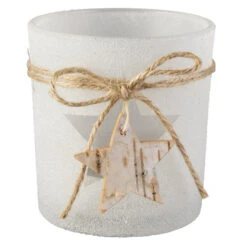 Teelichtglas - Stern - Ca. 7,5 X 8 Cm