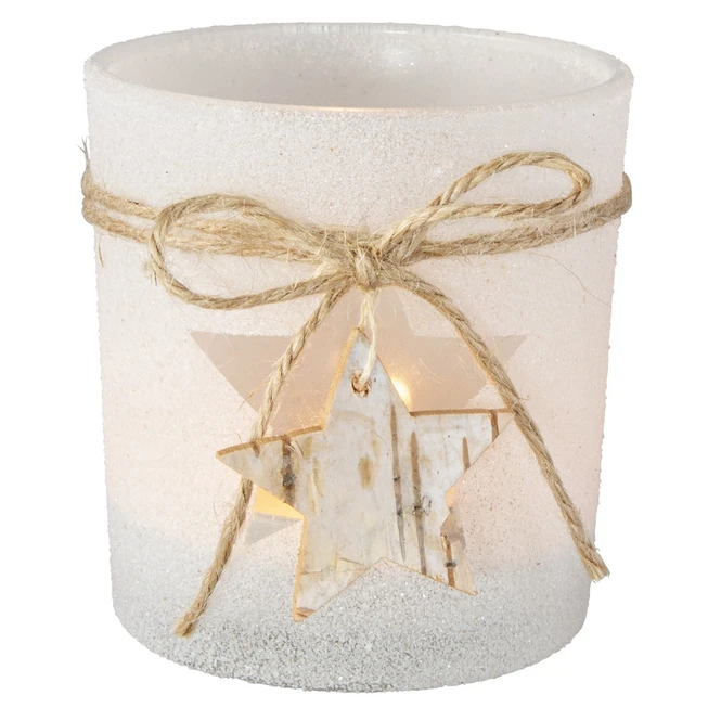 Teelichtglas - Stern - Ca. 7,5 X 8 Cm 3 Teelichtglas - Stern - Ca. 7,5 X 8 Cm – Bild 3