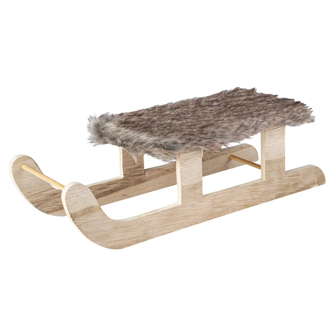 Deko-Schlitten - Aus Holz - Ca. 38 X 14 X 11 Cm 2 Deko-Schlitten - Aus Holz - Ca. 38 X 14 X 11 Cm – Bild 2