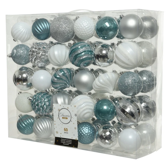 Christbaumkugeln - Winter Joy - Ø = Ca. 7 Cm - 60 Stück 1 Christbaumkugeln - Winter Joy - Ø = Ca. 7 Cm - 60 Stück