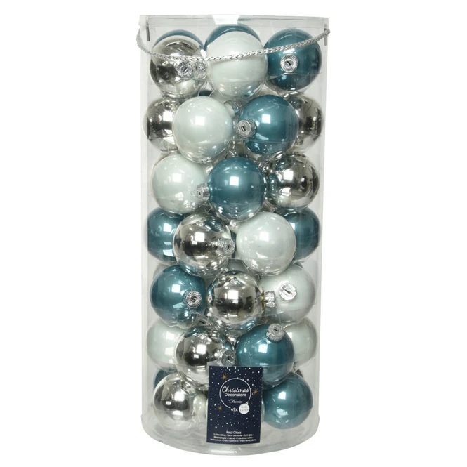 Christbaumkugeln - Winter Joy - Ø = Ca. 6 Cm - 49 Stück 1 Christbaumkugeln - Winter Joy - Ø = Ca. 6 Cm - 49 Stück