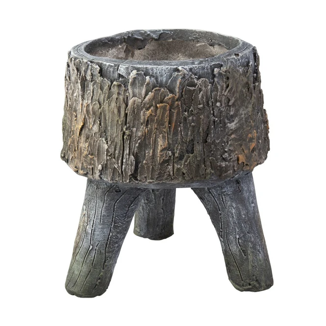 Pflanztopf Baumstamm - Aus Magnesia - Ca. 24,5 X 24,5 X 27 Cm 2 Pflanztopf Baumstamm - Aus Magnesia - Ca. 24,5 X 24,5 X 27 Cm – Bild 2