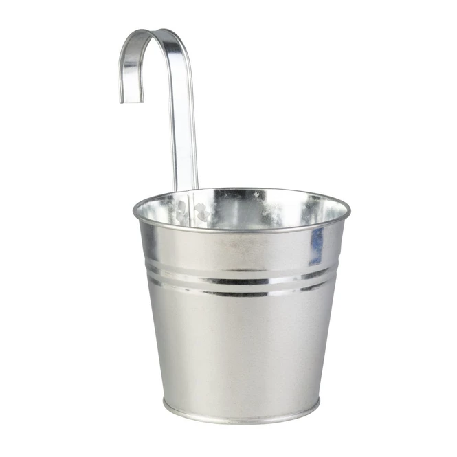 Hängepflanztopf - Silber - Aus Metall - Ca. 16 X 26 Cm 2 Hängepflanztopf - Silber - Aus Metall - Ca. 16 X 26 Cm – Bild 2