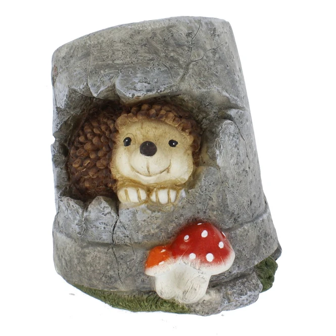 Pflanztopf - Igel In Mauerstein - Aus Magnesia - Ca. 26 X 24 X 25,5 Cm 1 Pflanztopf - Igel In Mauerstein - Aus Magnesia - Ca. 26 X 24 X 25,5 Cm