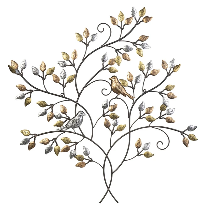 Wanddeko - Ast Mit Blättern - Ca. 76 X 2,5 X 81 Cm 1 Wanddeko - Ast Mit Blättern - Ca. 76 X 2,5 X 81 Cm